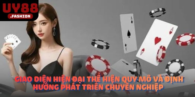 Giao diện hiện đại thể hiện quy mô và định hướng phát triển chuyên nghiệp 